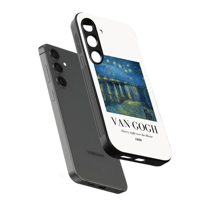 Van Gogh 1888 sleek samsung galaxy s24 cover with tempered glass back and TPU edges