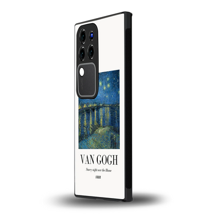 Van Gogh 1888vivo v30 pro mobile cover | shockproof glass phone case