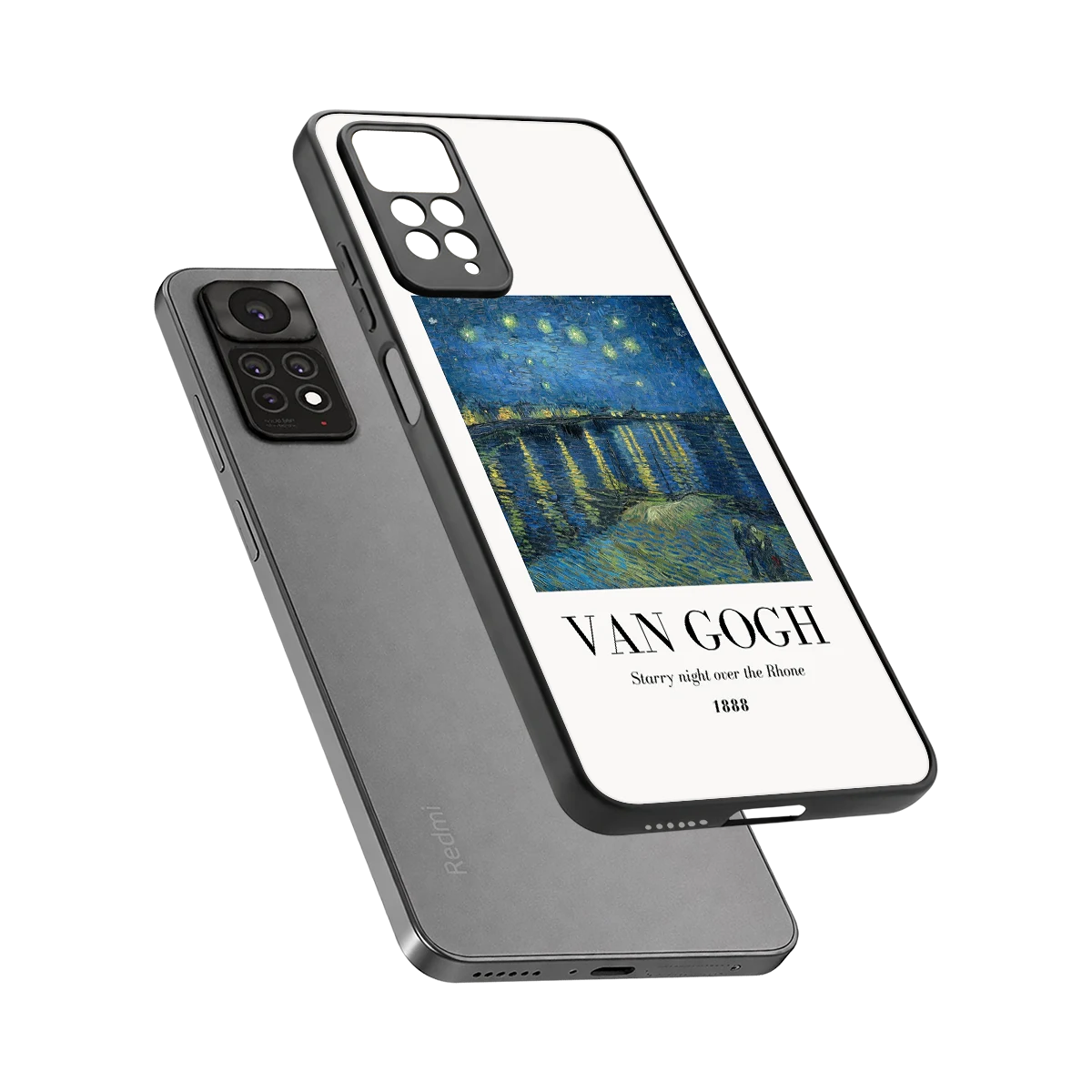 Van Gogh 1888 sleek redmi note 11 pro cover with tempered glass back and TPU edges