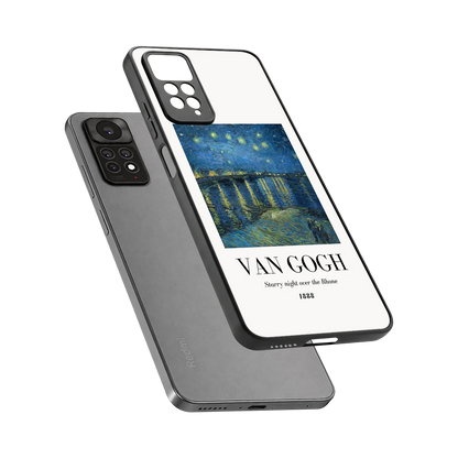 Van Gogh 1888 sleek redmi note 11 pro cover with tempered glass back and TPU edges