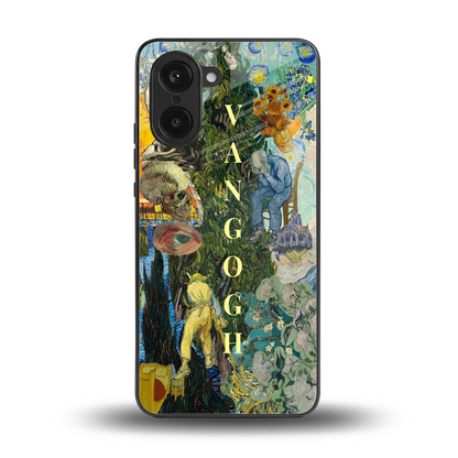 Van Gogh Collage back phone cover | glass case for oneplus nord ce5 5g