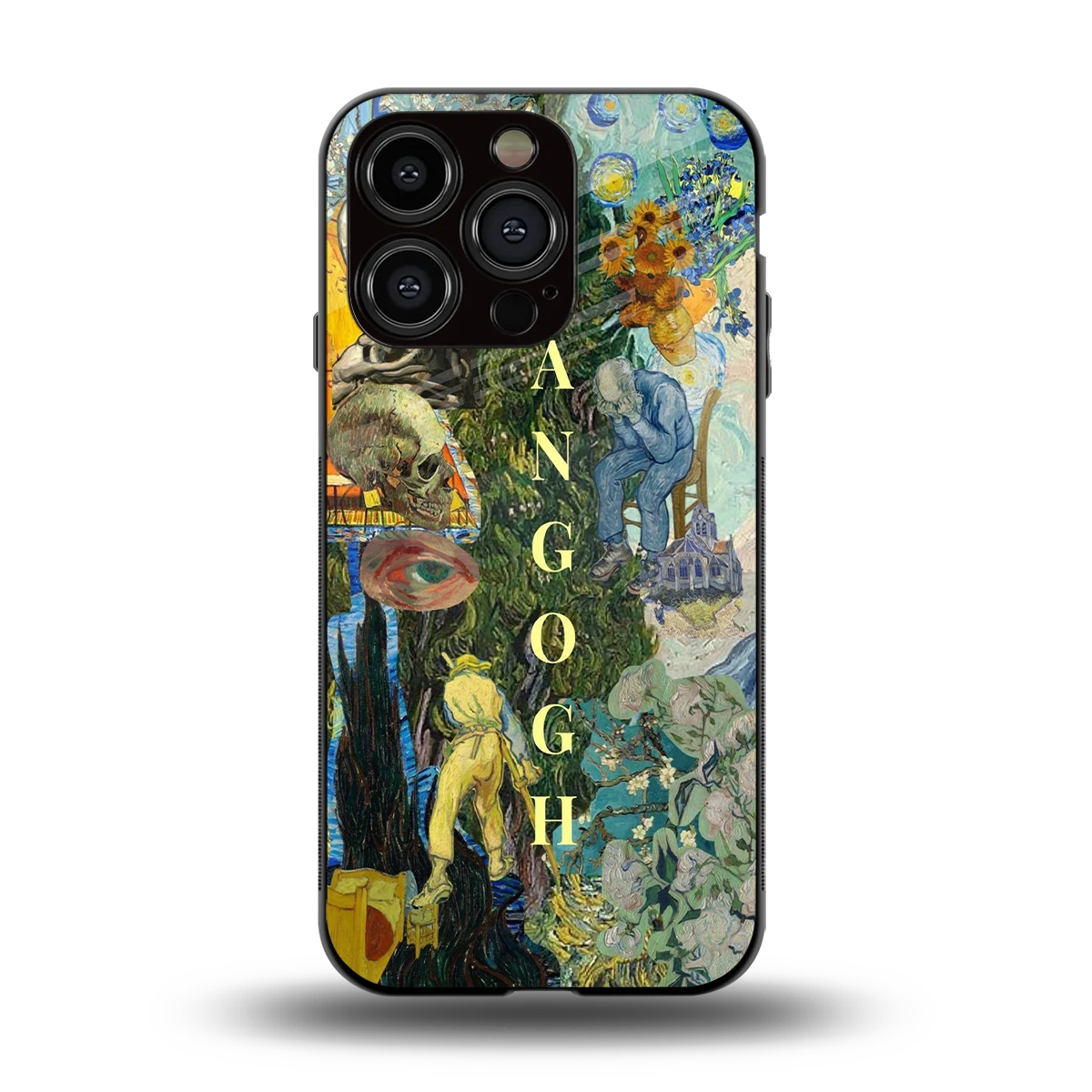 Van Gogh Collage back phone cover | glass case for iphone 13 pro