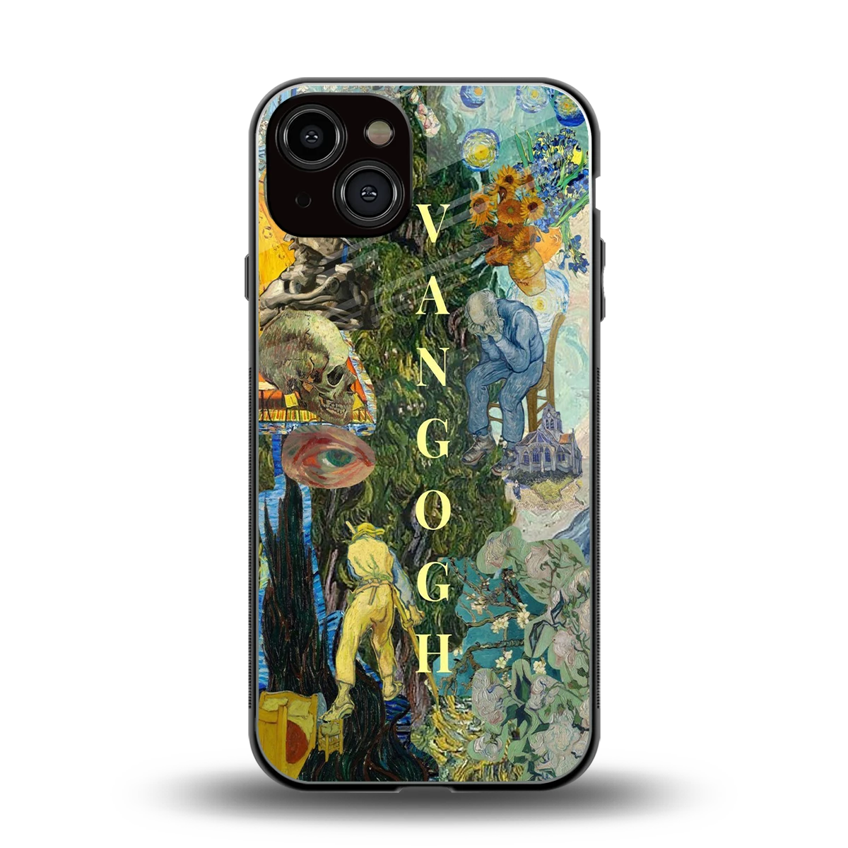 Van Gogh Collage back phone cover | glass case for iphone 14