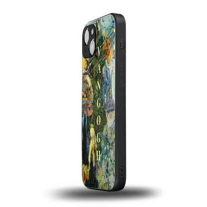 Van Gogh Collage iphone 14 mobile cover | shockproof glass phone case