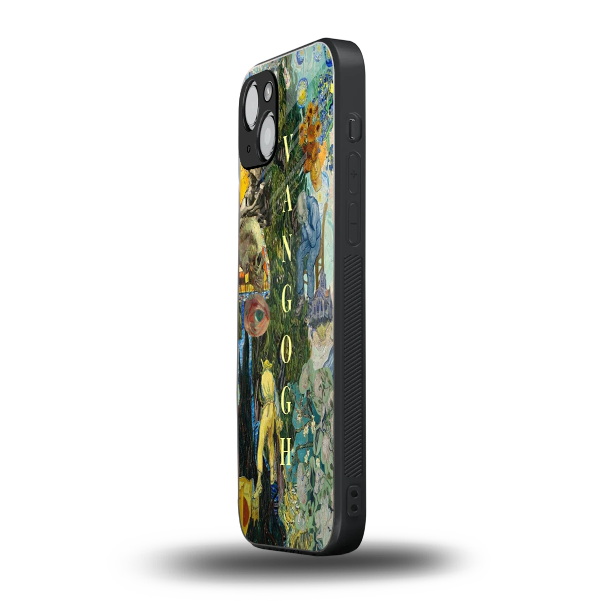 Van Gogh Collage iphone 15 plus mobile cover | shockproof glass phone case