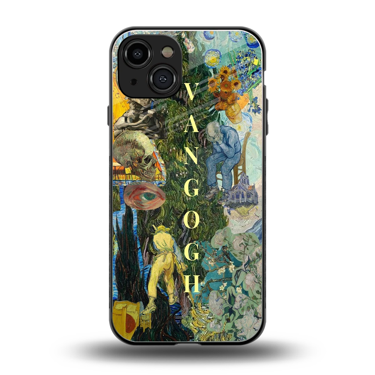 Van Gogh Collage back phone cover | glass case for iphone 15
