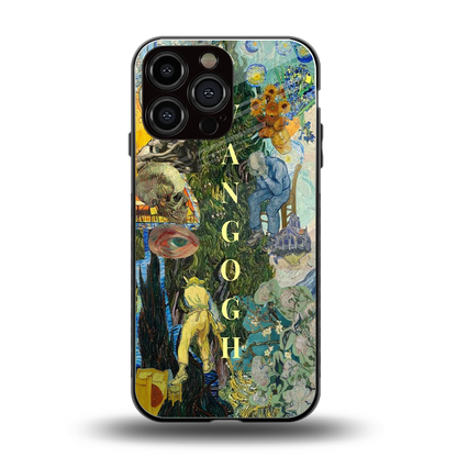 Van Gogh Collage back phone cover | glass case for iphone 16 pro max