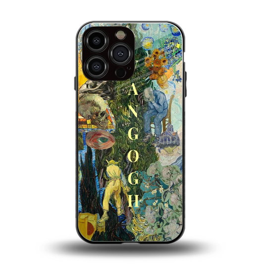 Van Gogh Collage back phone cover | glass case for iphone 16 pro max