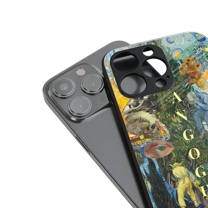 Van Gogh Collage stylish phone case for iphone 14 pro max | glossy glass and slim fit