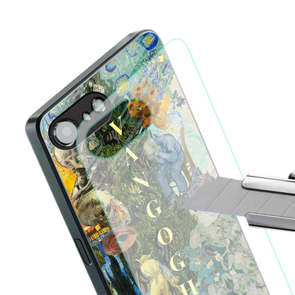 Van Gogh Collage stylish phone case for iphone 16e | glossy glass and slim fit
