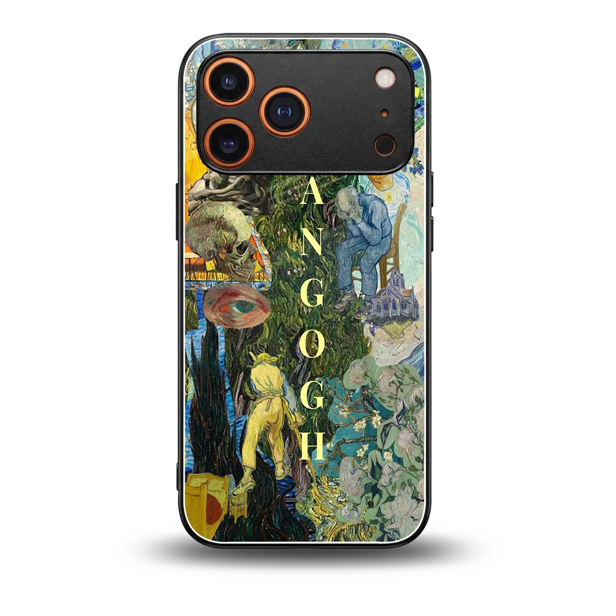 Van Gogh Collage back phone cover | glass case for iphone 17 pro max