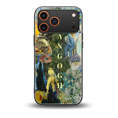 Van Gogh Collage back phone cover | glass case for iphone 17 pro max