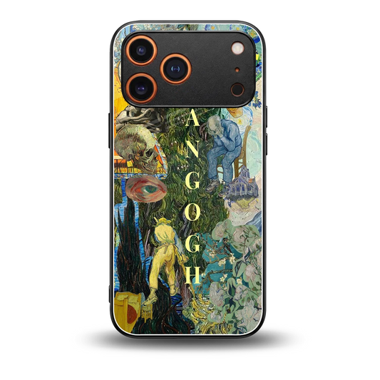 Van Gogh Collage back phone cover | glass case for iphone 17 pro max