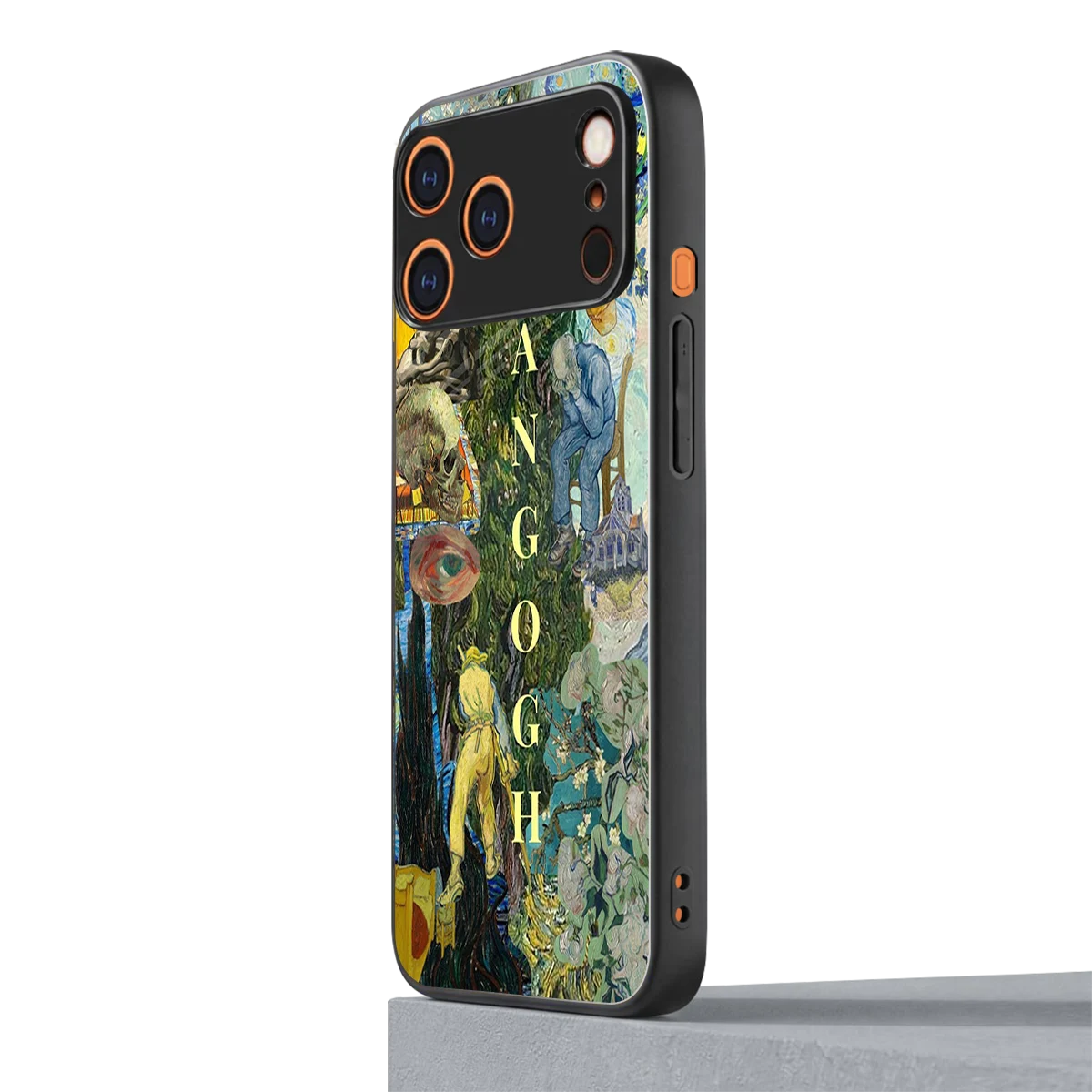 Van Gogh Collage iphone 17 pro max mobile cover | shockproof glass phone case