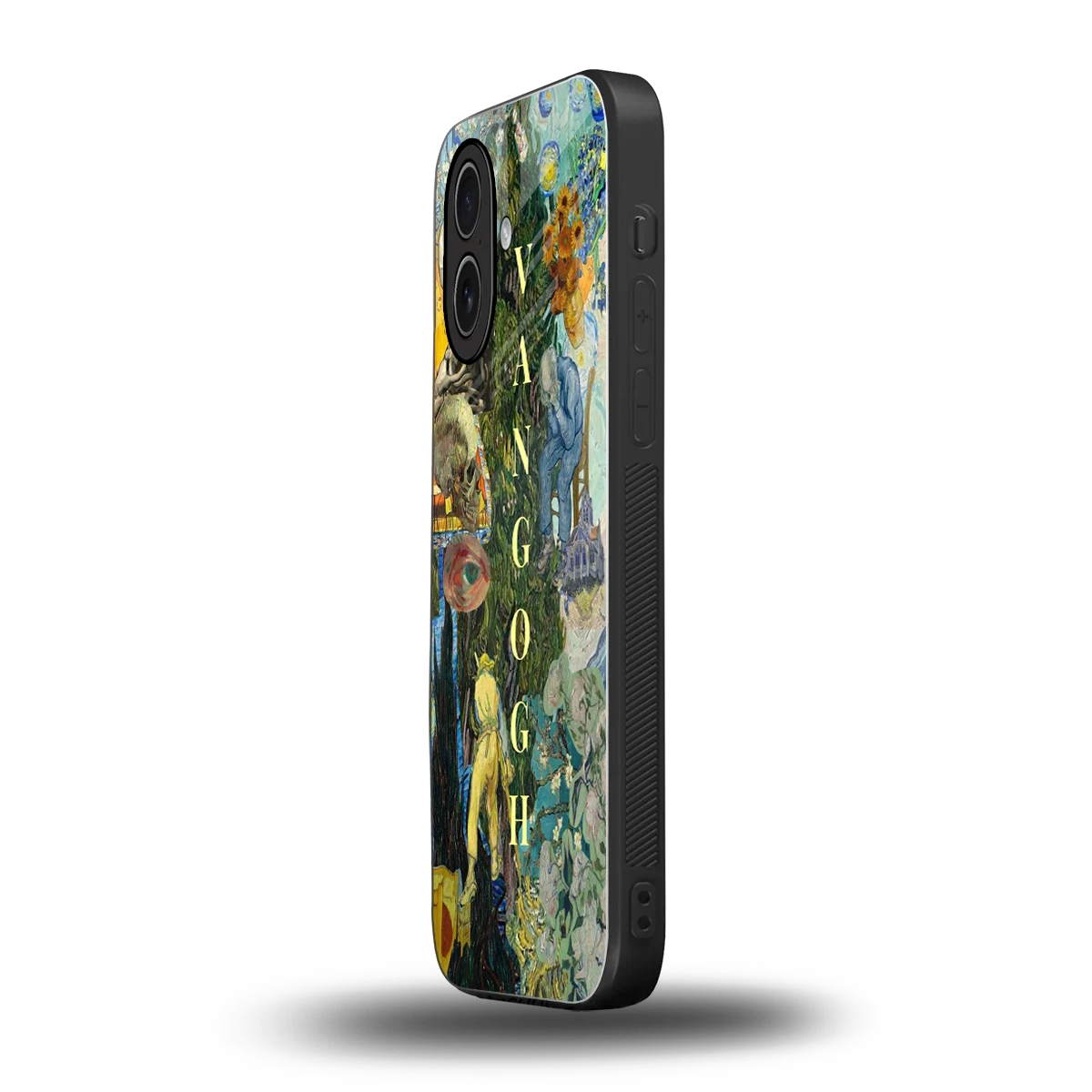 Van Gogh Collage iphone 17 mobile cover | shockproof glass phone case
