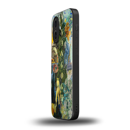 Van Gogh Collage iphone 17 mobile cover | shockproof glass phone case