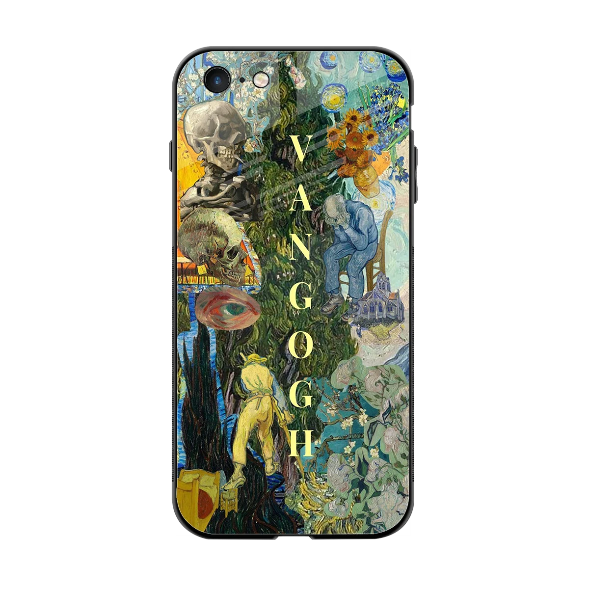 Van Gogh Collage back phone cover | glass case for iphone 6s plus
