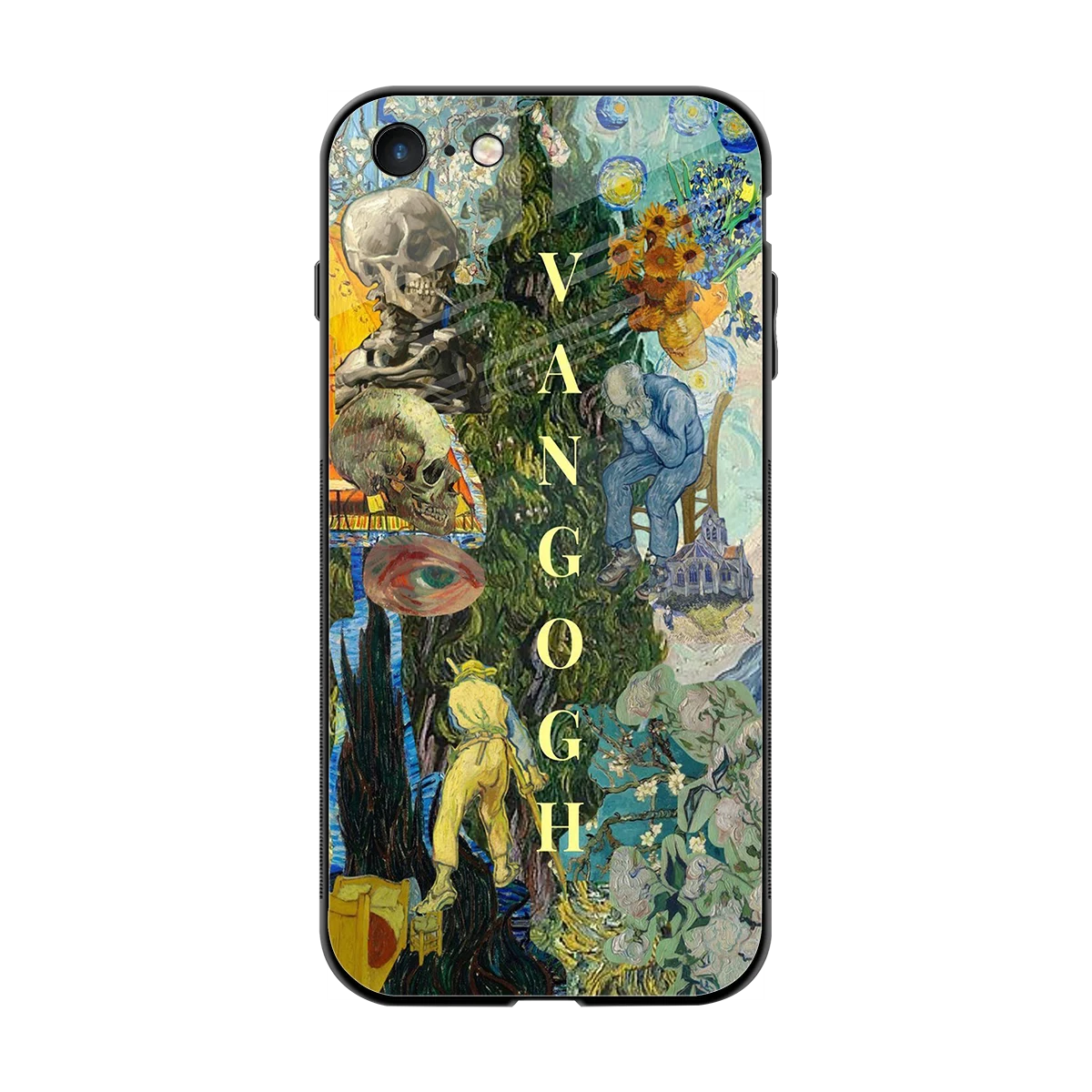 Van Gogh Collage back phone cover | glass case for iphone 7