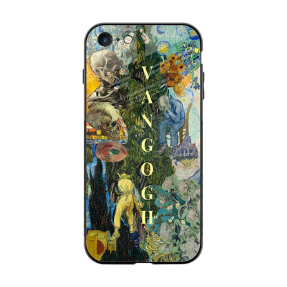Van Gogh Collage back phone cover | glass case for iphone 7