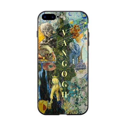 Van Gogh Collage back phone cover | glass case for iphone 8 plus