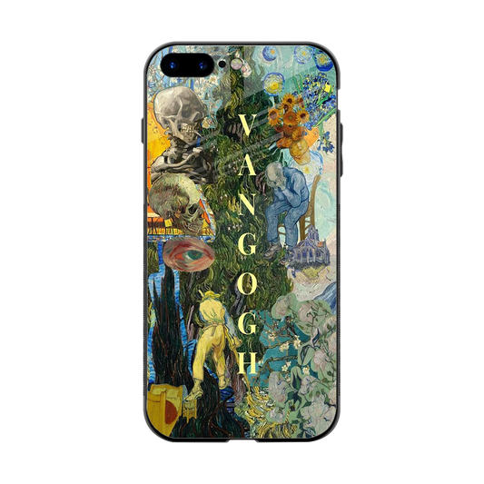 Van Gogh Collage back phone cover | glass case for iphone 8 plus