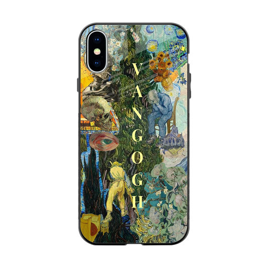 Van Gogh Collage back phone cover | glass case for iphone xs