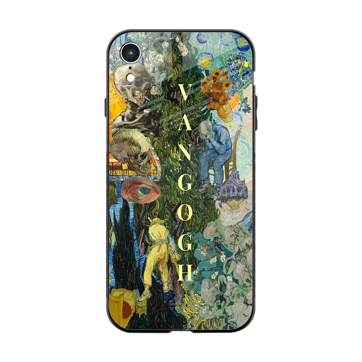 Van Gogh Collage back phone cover | glass case for iphone xr