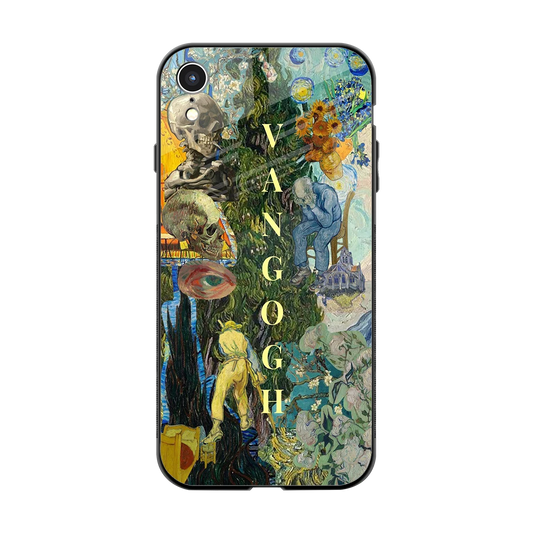 Van Gogh Collage back phone cover | glass case for iphone xr