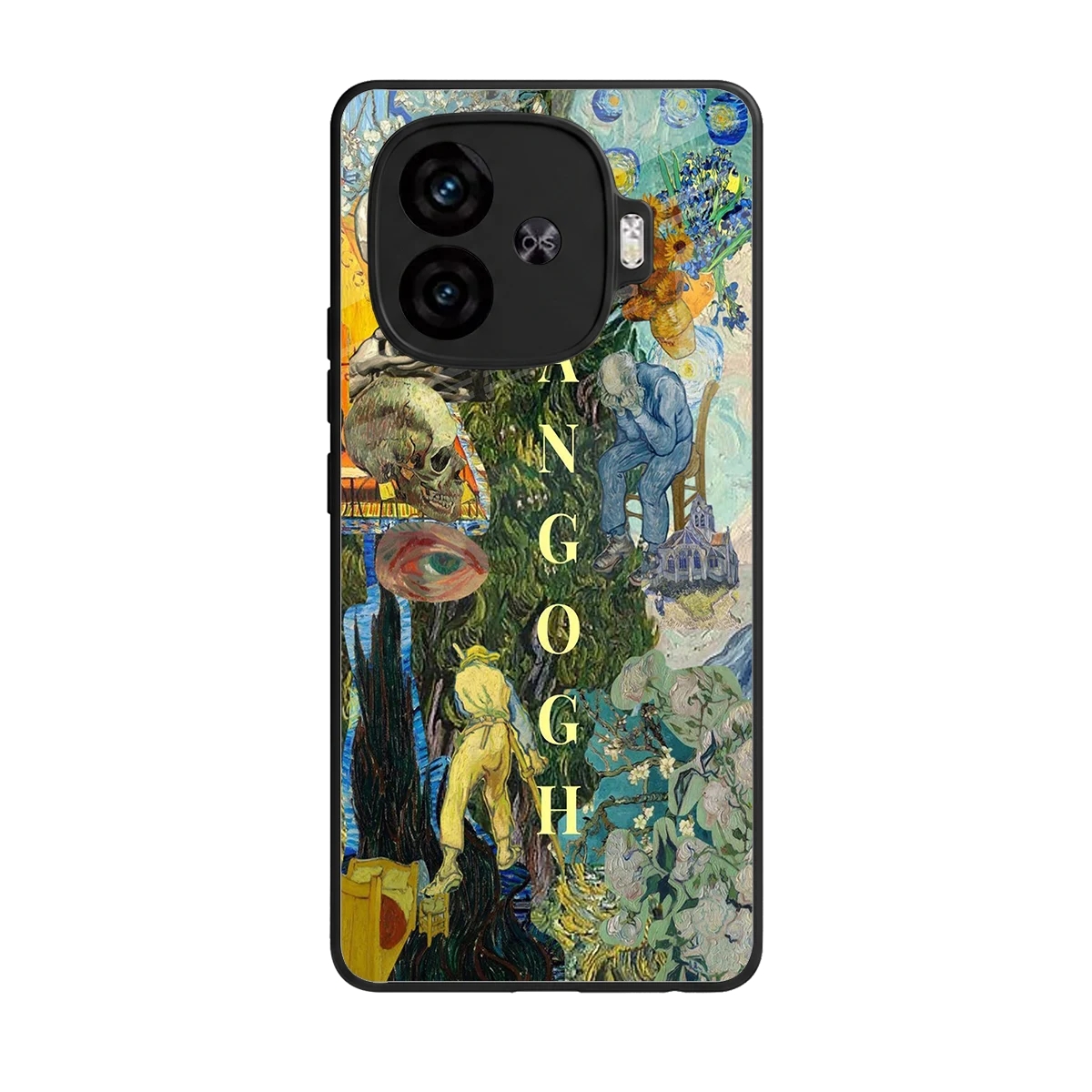 Van Gogh Collage back phone cover | glass case for iqoo neo 10r 5g