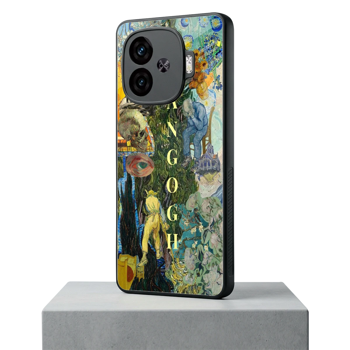 Van Gogh Collage iqoo neo 10r 5g mobile cover | shockproof glass phone case