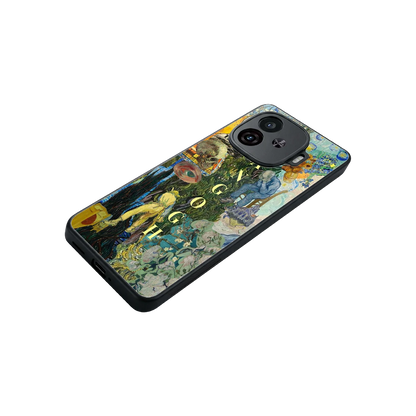 Van Gogh Collage stylish phone case for iqoo neo 10r 5g | glossy glass and slim fit