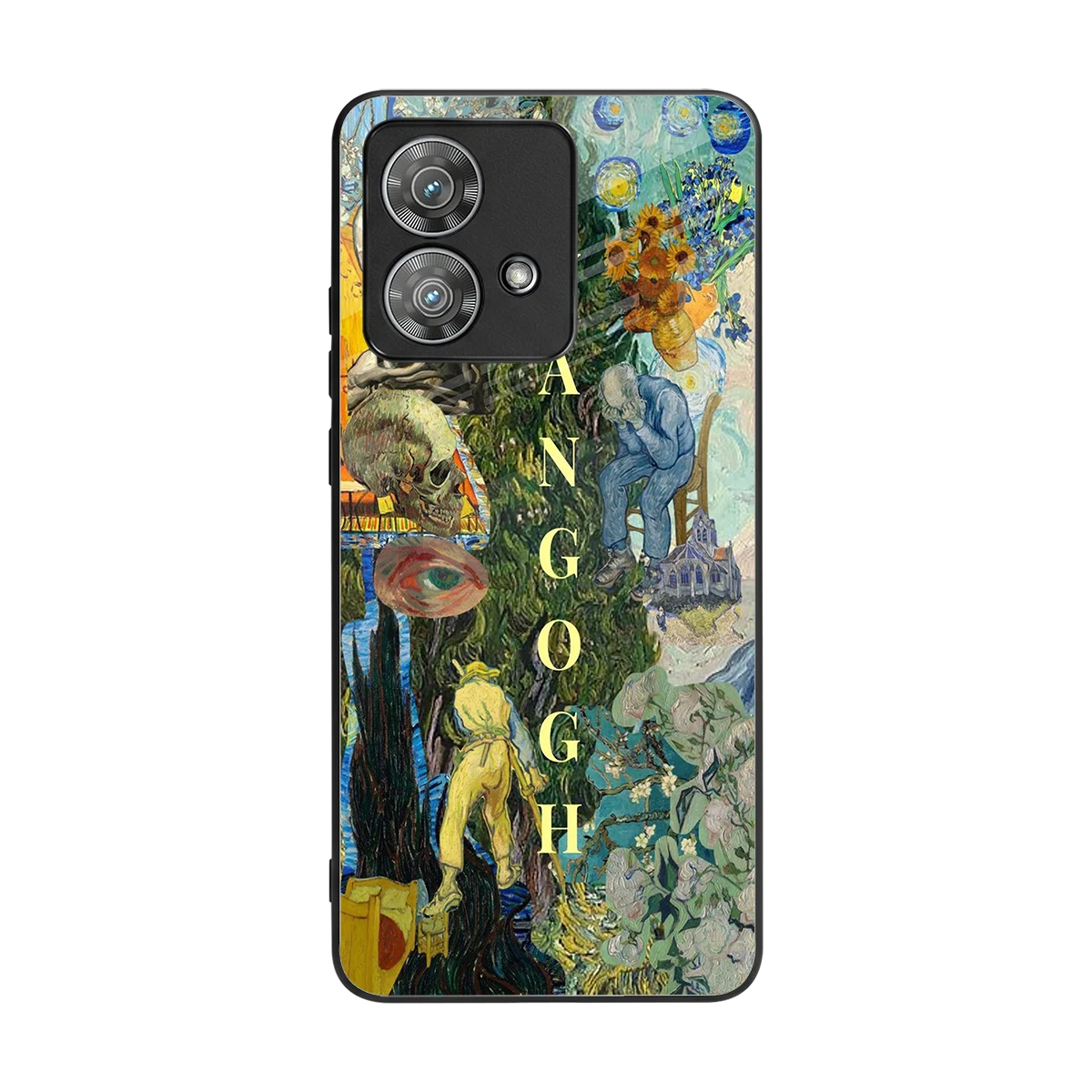 Van Gogh Collage back phone cover | glass case for motorola edge 40 neo 5g