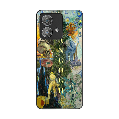 Van Gogh Collage back phone cover | glass case for motorola edge 40 neo 5g