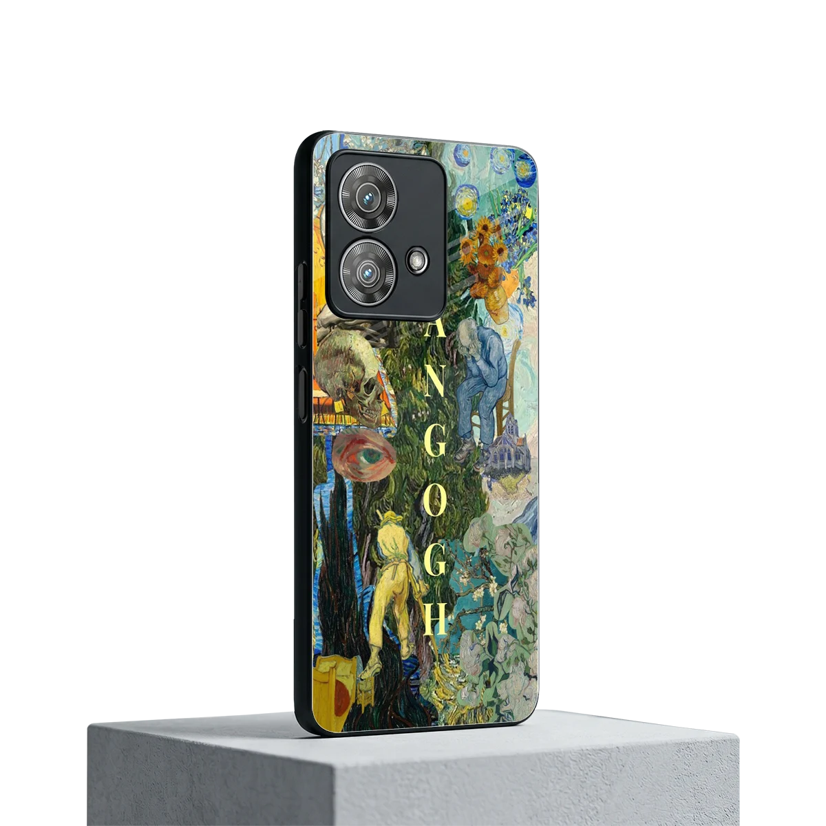 Van Gogh Collage motorola edge 40 neo 5g mobile cover | shockproof glass phone case