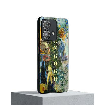 Van Gogh Collage motorola edge 40 neo 5g mobile cover | shockproof glass phone case