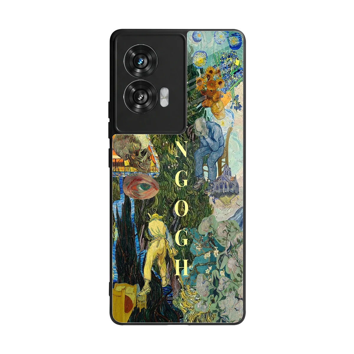 Van Gogh Collage back phone cover | glass case for motorola edge 50 fusion