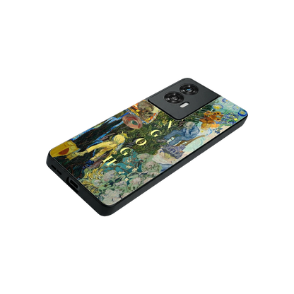 Van Gogh Collage stylish phone case for motorola edge 50 fusion | glossy glass and slim fit