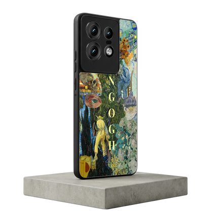 Van Gogh Collage motorola edge 50 pro mobile cover | shockproof glass phone case