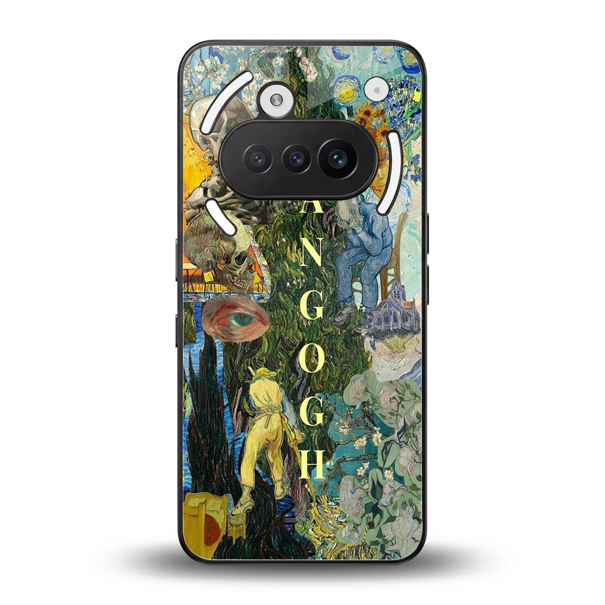 Van Gogh Collage back phone cover | glass case for nothing phone 3a