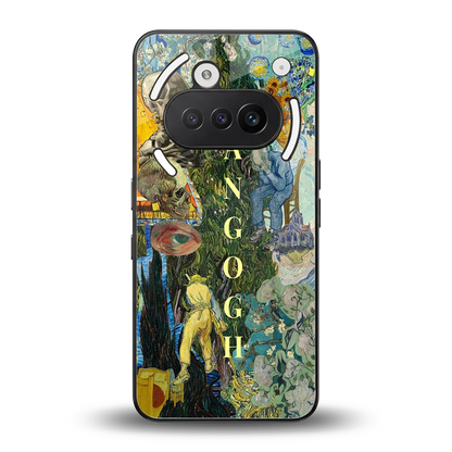 Van Gogh Collage back phone cover | glass case for nothing phone 3a