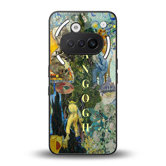Van Gogh Collage back phone cover | glass case for nothing phone 3a