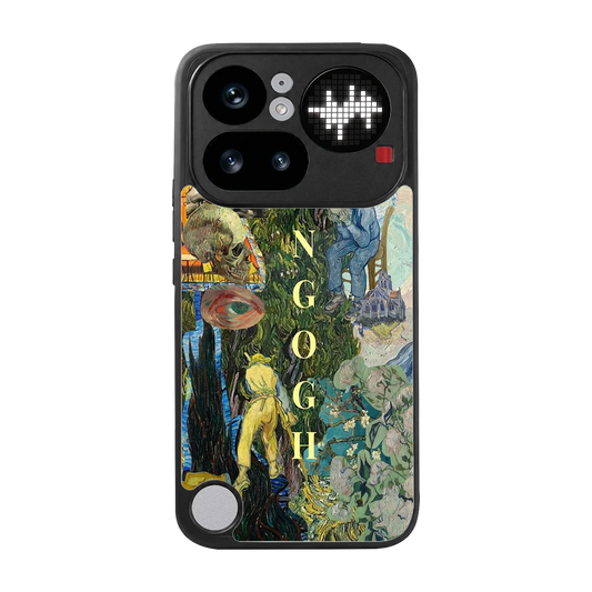 Van Gogh Collage back phone cover | glass case for nothing phone 4a pro