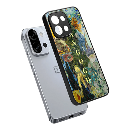 Van Gogh Collage sleek oneplus 13s cover with tempered glass back and TPU edges