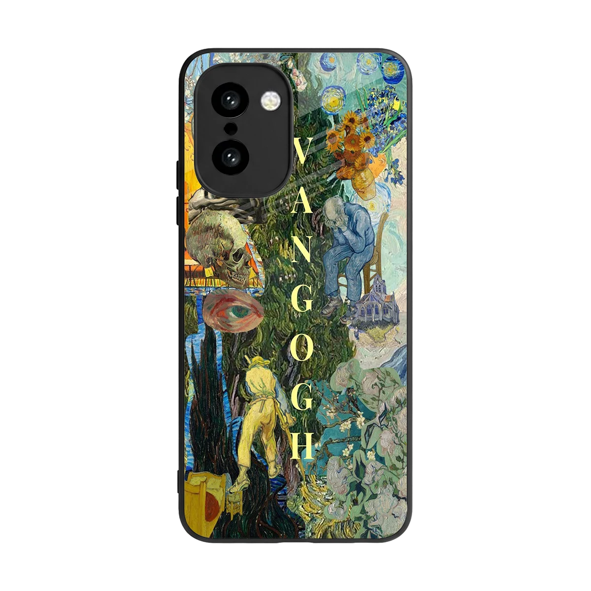 Van Gogh Collage back phone cover | glass case for oneplus 15r