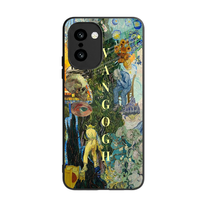 Van Gogh Collage back phone cover | glass case for oneplus 15r