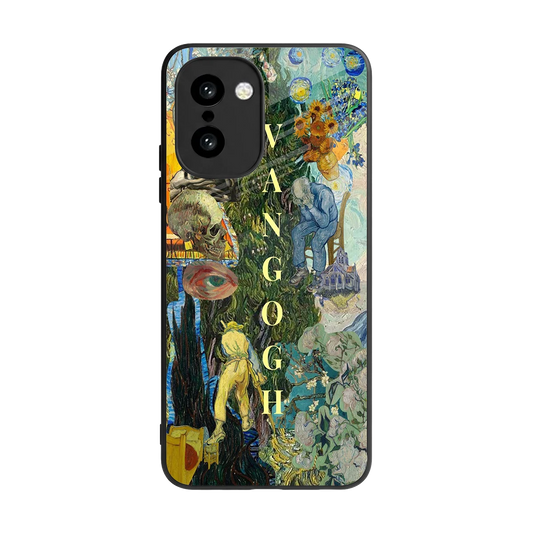 Van Gogh Collage back phone cover | glass case for oneplus 15r