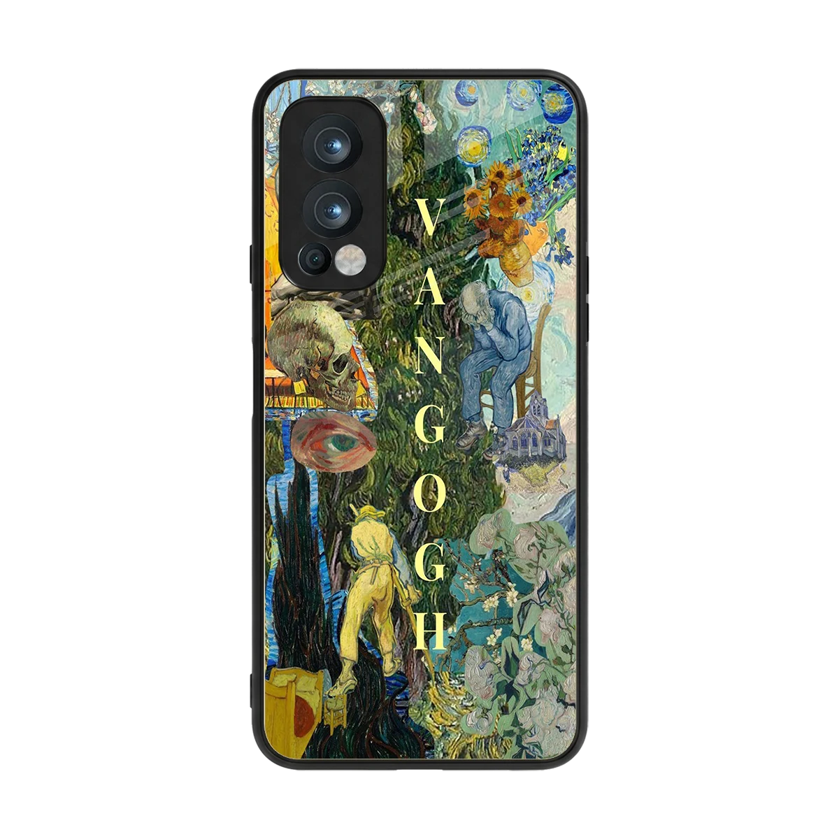 Van Gogh Collage back phone cover | glass case for oneplus nord 2