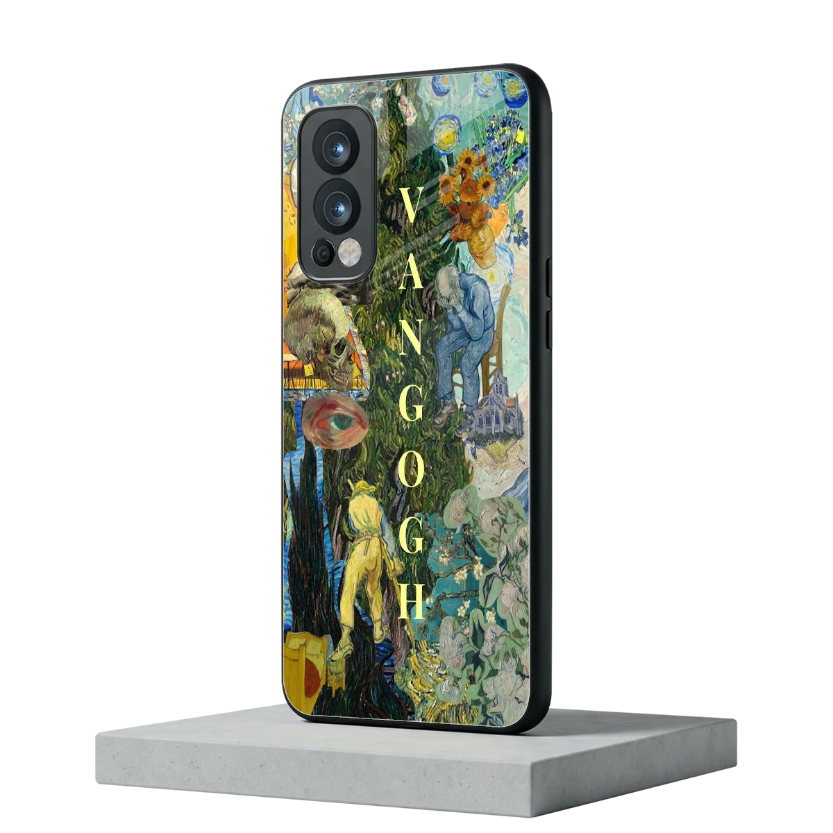 Van Gogh Collage oneplus nord 2 mobile cover | shockproof glass phone case