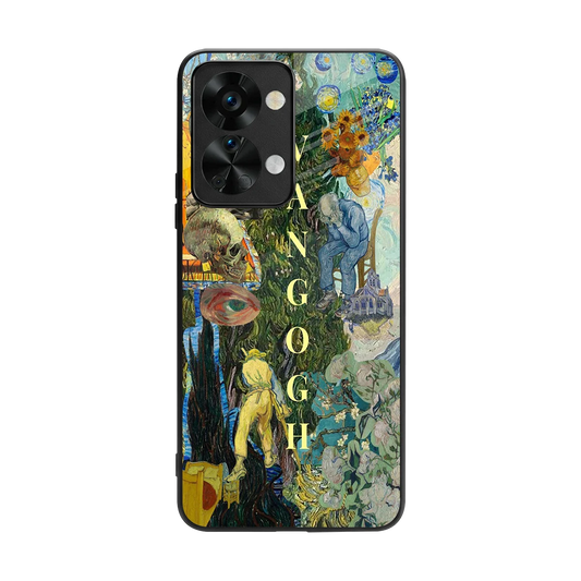 Van Gogh Collage back phone cover | glass case for oneplus nord 2t