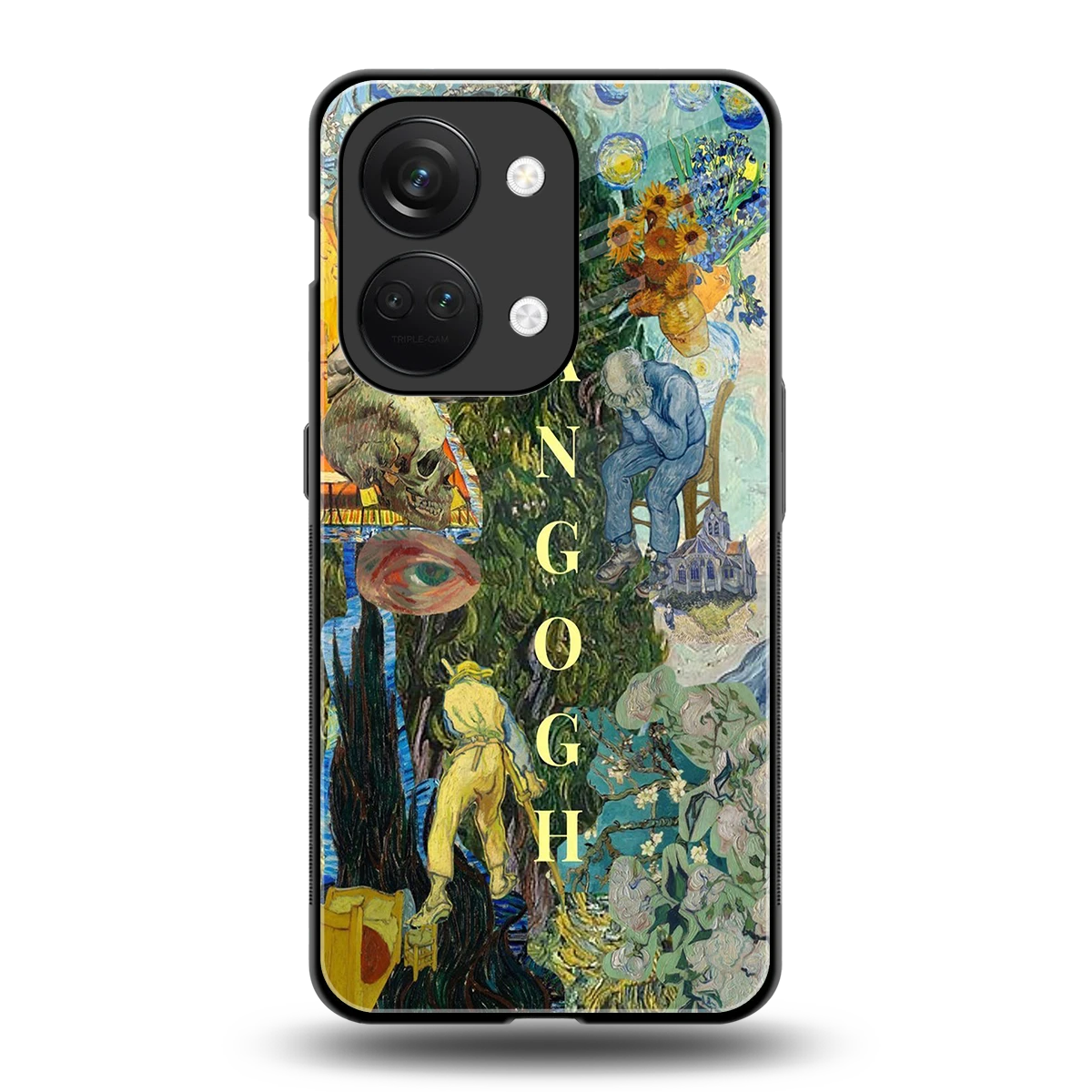 Van Gogh Collage back phone cover | glass case for oneplus nord 3